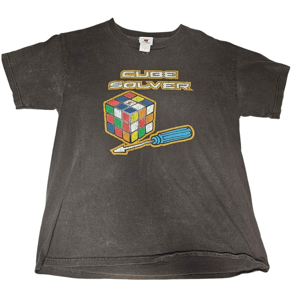 Rubiks Cube Vintage 2006 Cube Solver Tshirt Size … - image 1